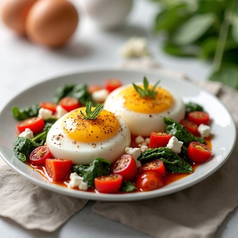 Spiced Tomato Poached Eggs