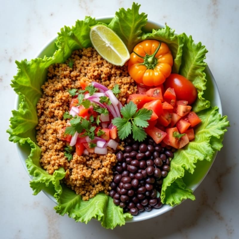 Lean Ground Turkey Taco Bowl with Fresh Pico de Gallo