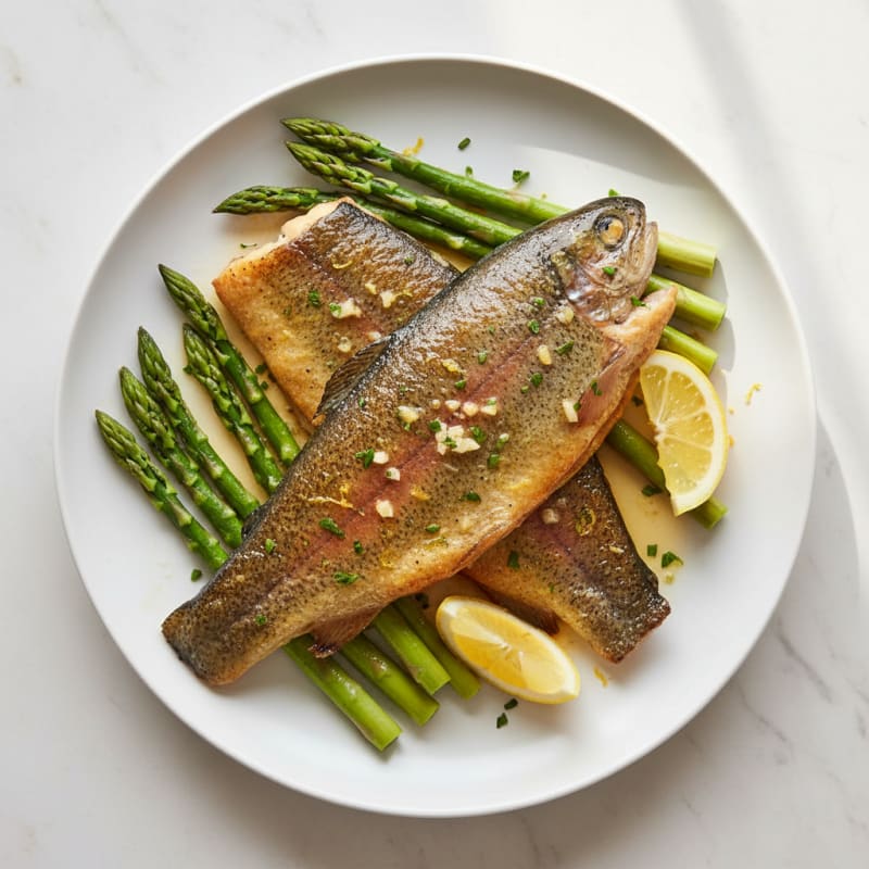 Golden Pan-Seared Trout with Zesty Lemon