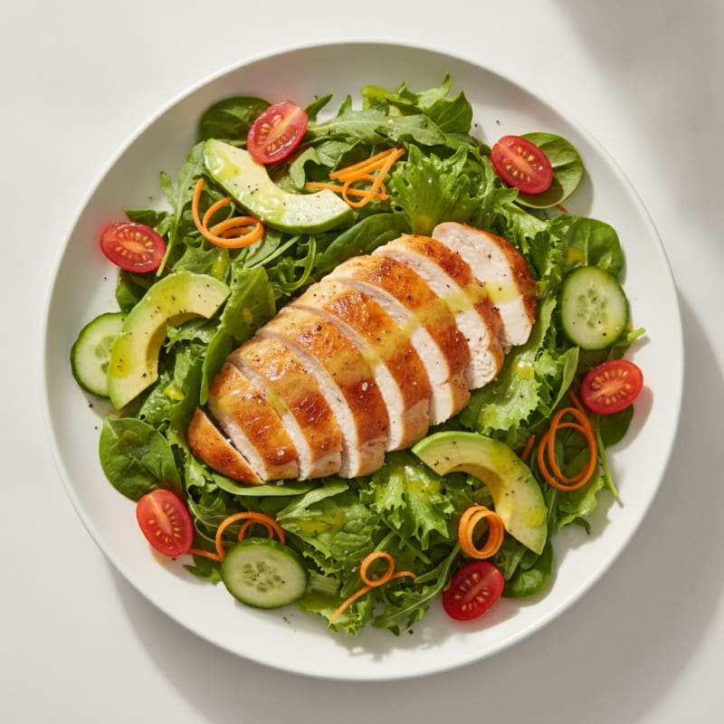 Rotisserie Chicken with Garden Salad