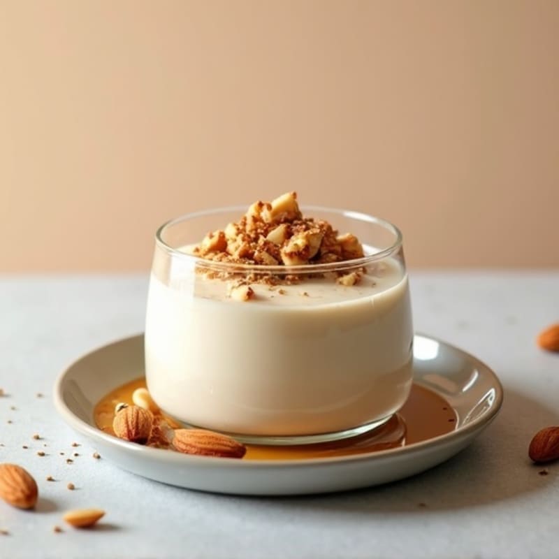 Creamy Vegan Protein Pudding with Almond Butter and Chia Seeds
