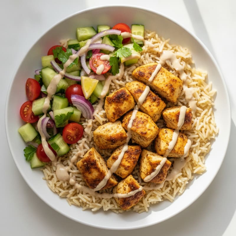 Chicken Shawarma Rice Bowl