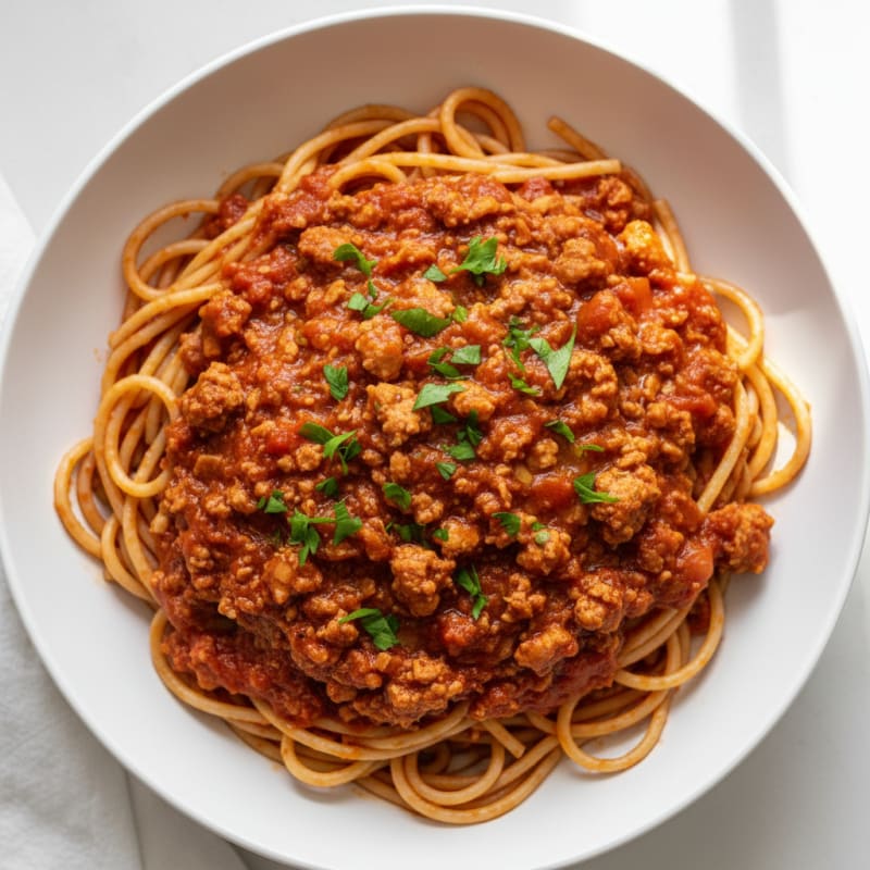 Classic Spaghetti with Rich Marinara Sauce