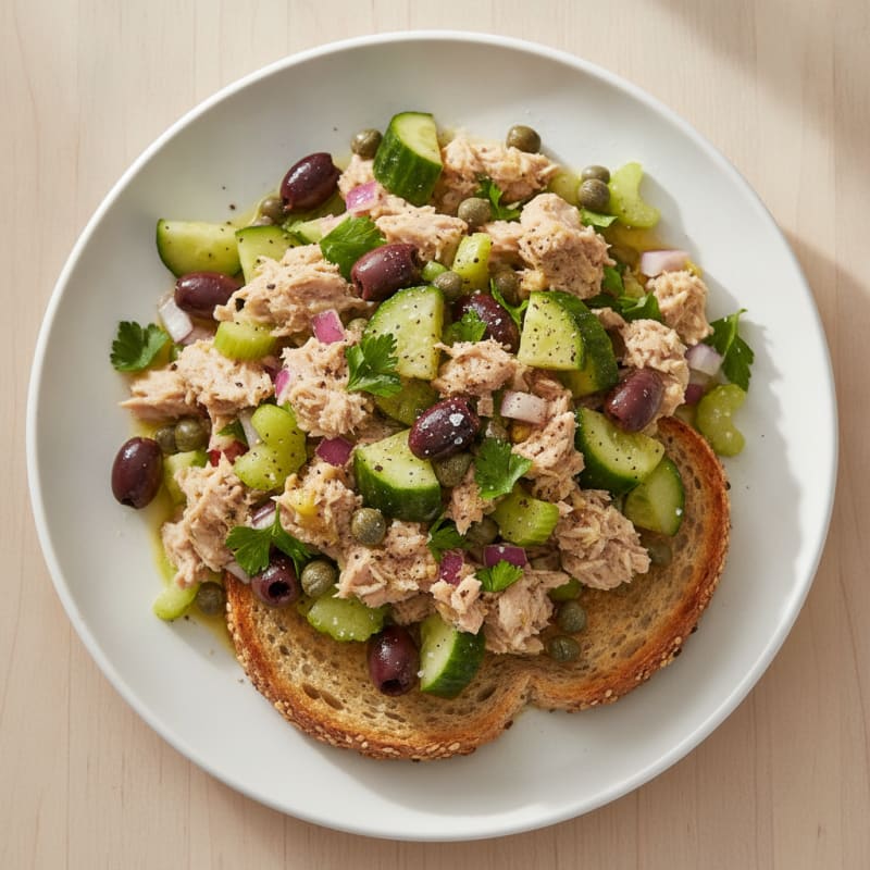 Mediterranean Tuna Salad with Capers