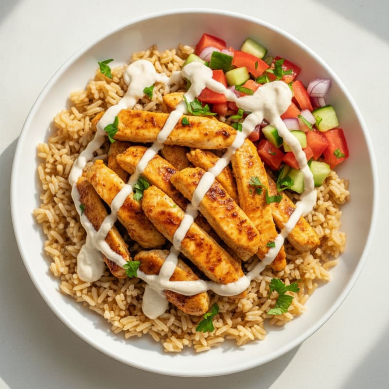 Chicken Shawarma Rice Bowl