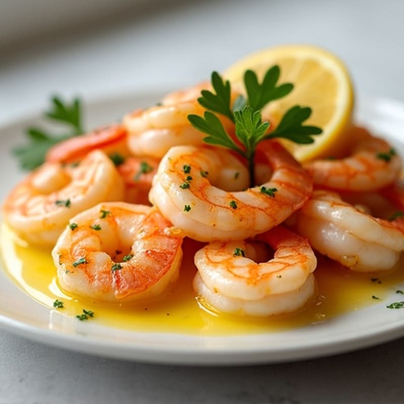 Pan-Seared Shrimp with Garlic Lemon Butter