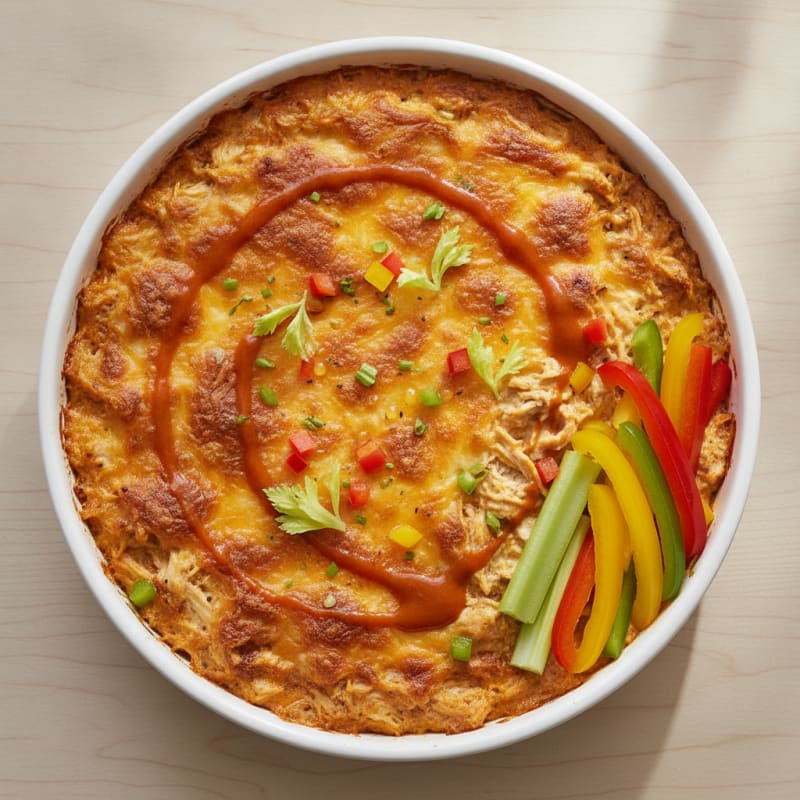 Buffalo Chicken Baked Dip