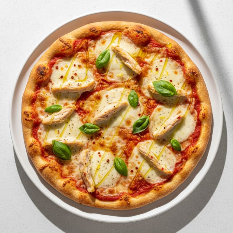 Golden Zesty Margherita Pizza