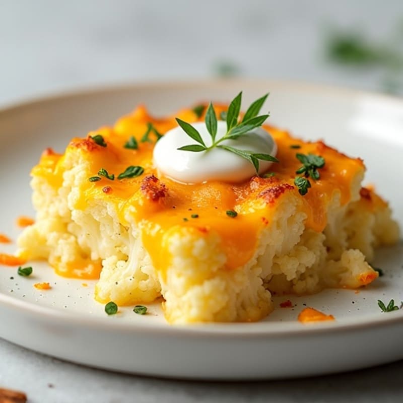 Creamy Cheesy Cauliflower Bake