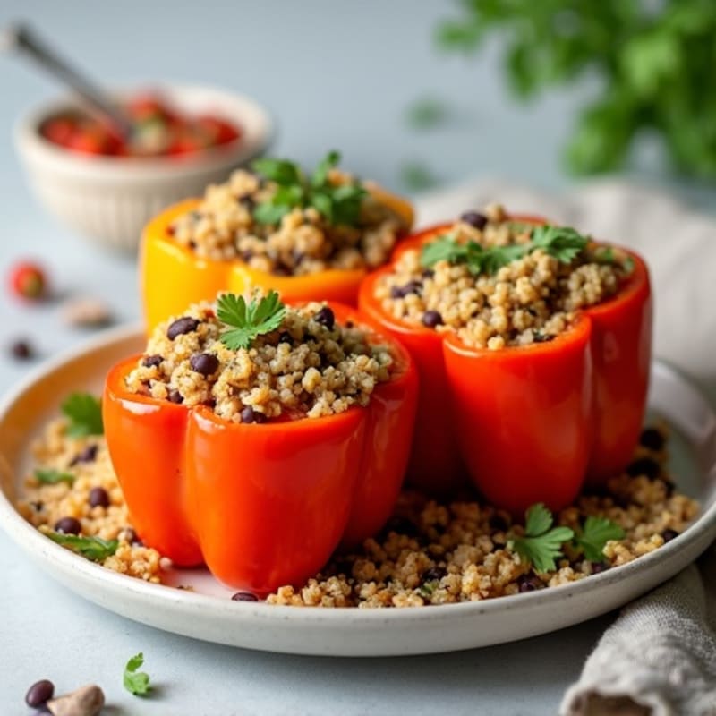 Protein-Packed Turkey and Quinoa Stuffed Bell Peppers