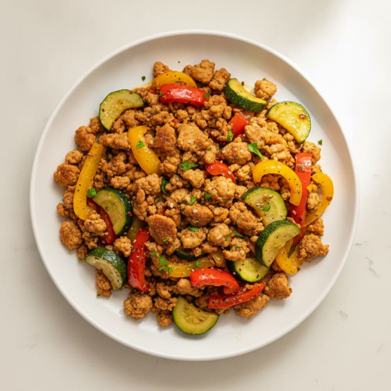 Ground Turkey and Vegetable Skillet