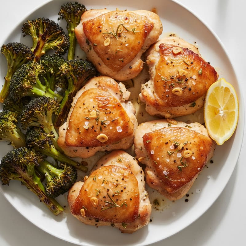 Garlic-Herb Roasted Chicken Thighs