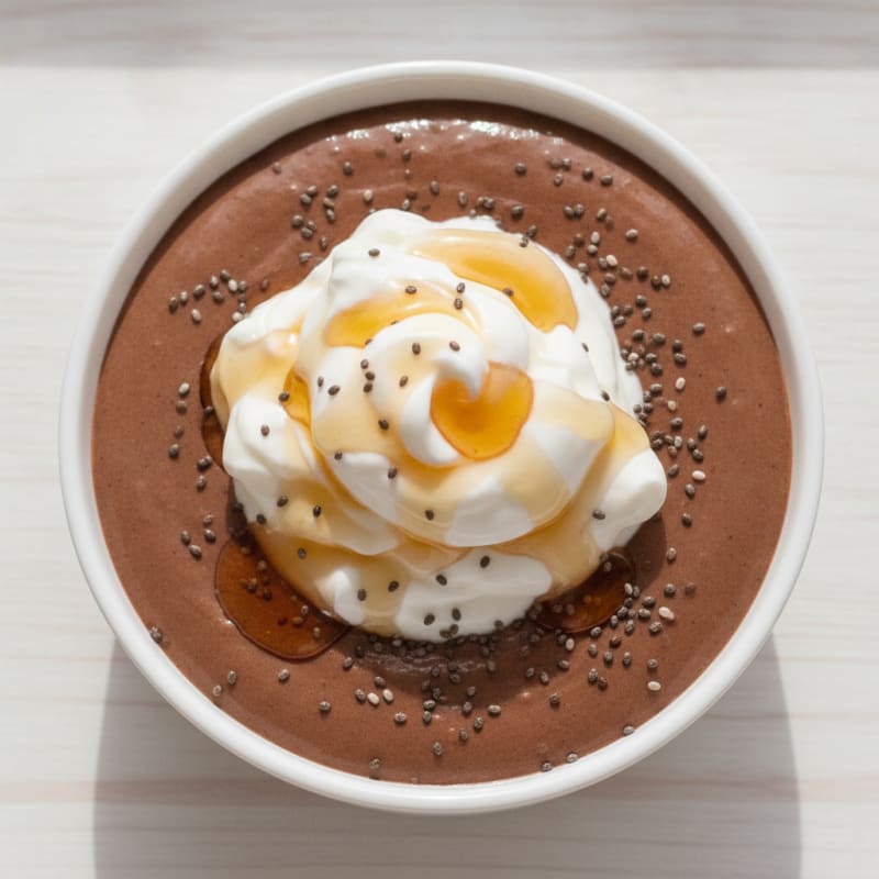 Silky Chocolate Protein Pudding with Greek Yogurt
