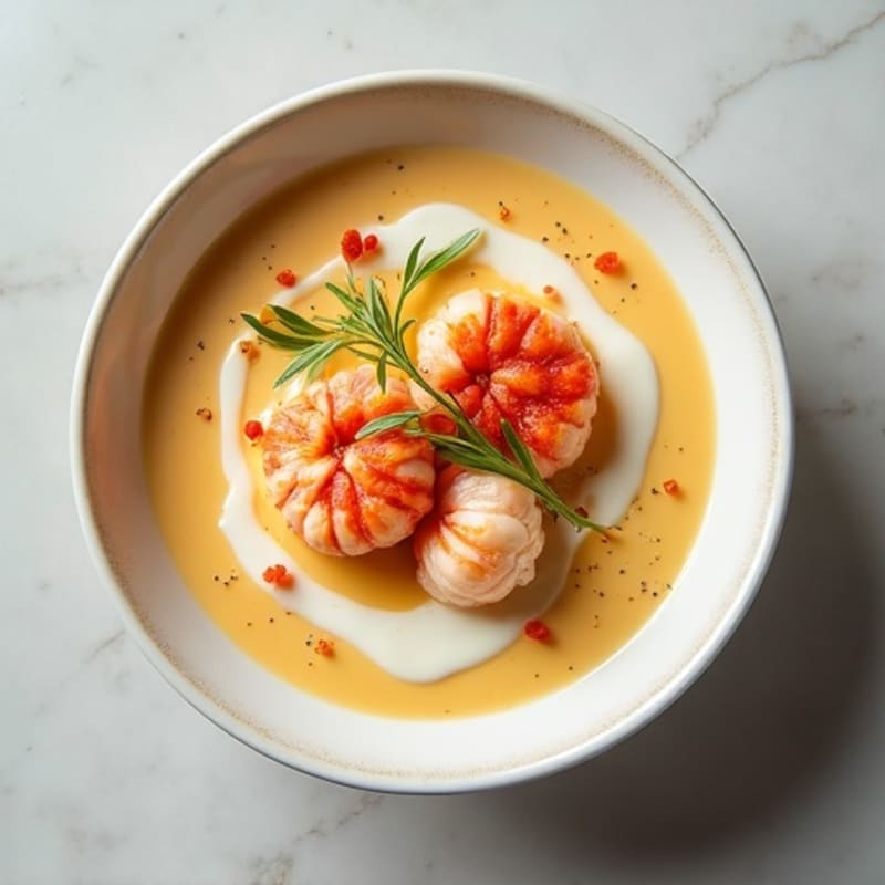 Healthy Creamy Lobster Bisque