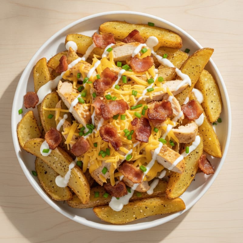 Clean Loaded Bacon Cheddar Fries