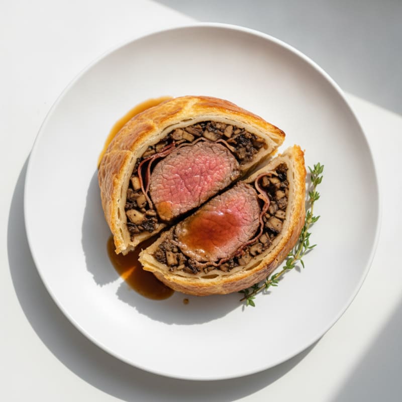 Classic Beef Wellington with Mushroom Duxelles