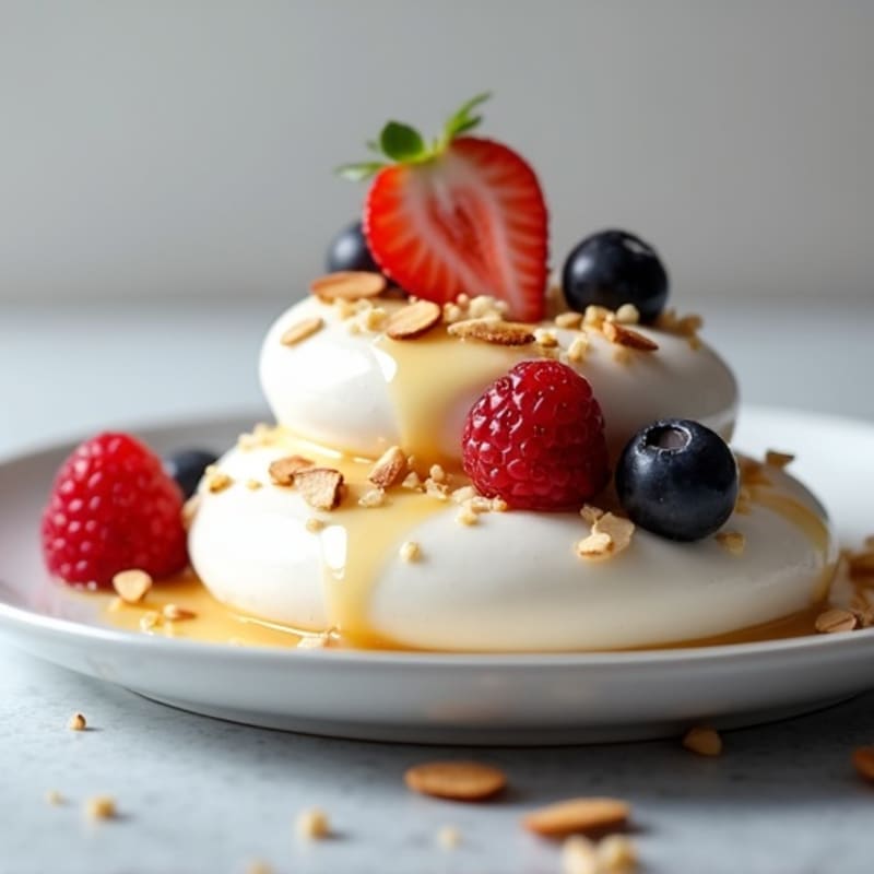 Silky Greek Yogurt Protein Mousse with Berries