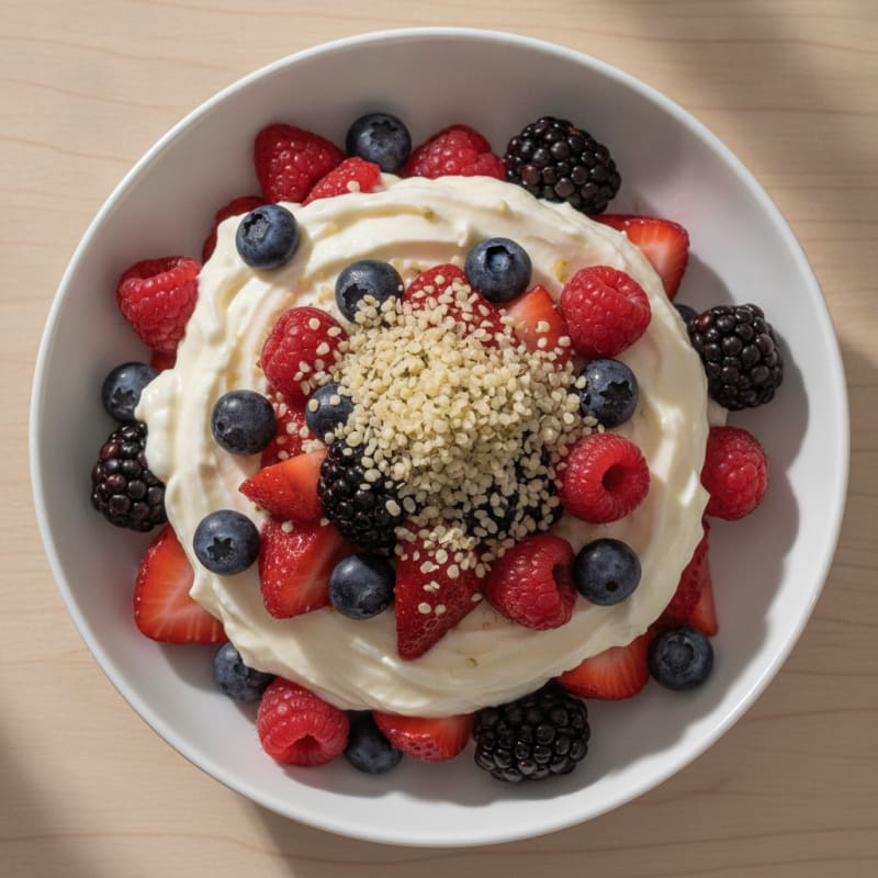 Creamy Greek Yogurt Protein Parfait with Mixed Berries