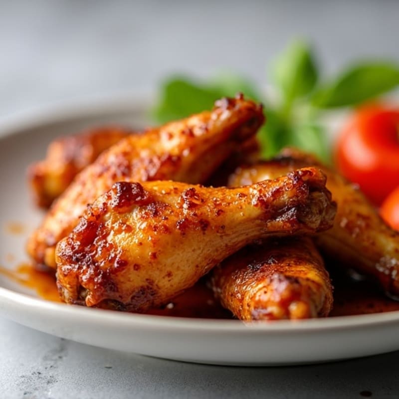 Crispy Honey-Glazed Roasted Chicken Wings