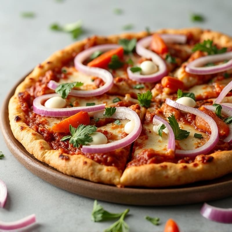 Grilled Chicken BBQ Ranch Whole Wheat Pizza