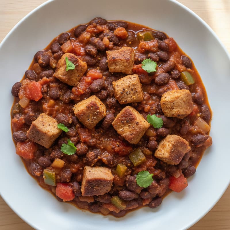 Hearty Pork and Black Bean Chili