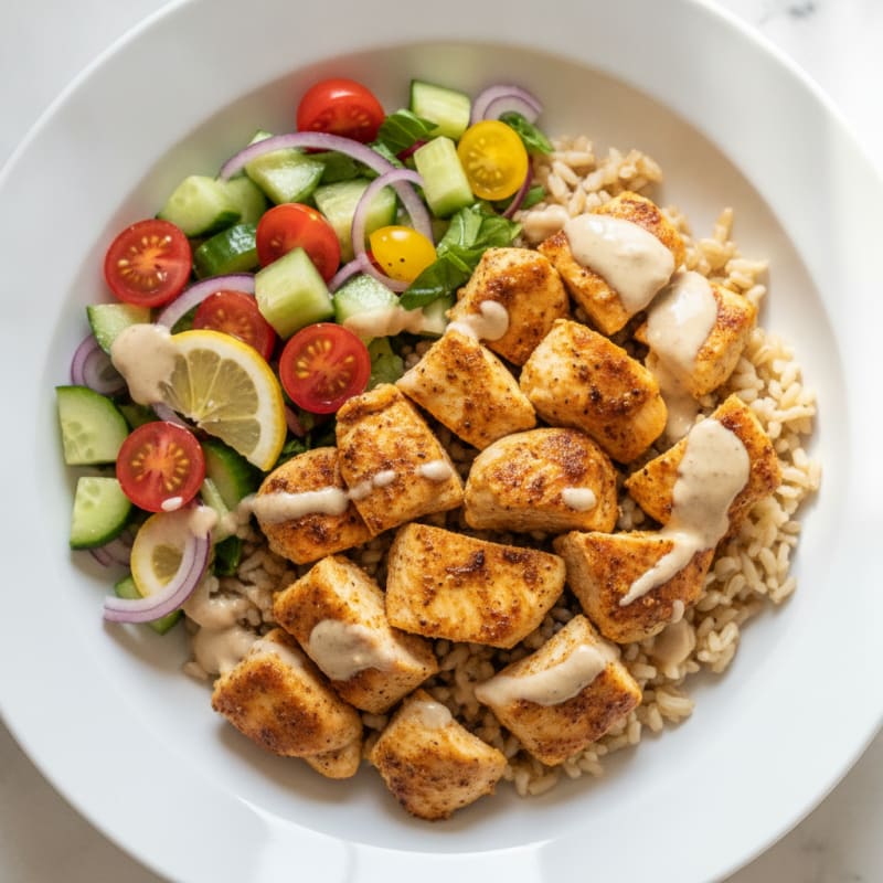 Chicken Shawarma Rice Bowl
