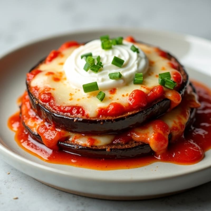 Healthy Baked Eggplant Parmesan