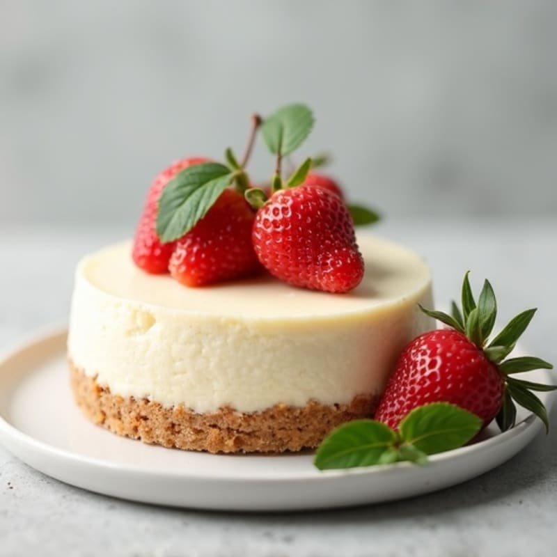 Silky Protein Cheesecake with Greek Yogurt