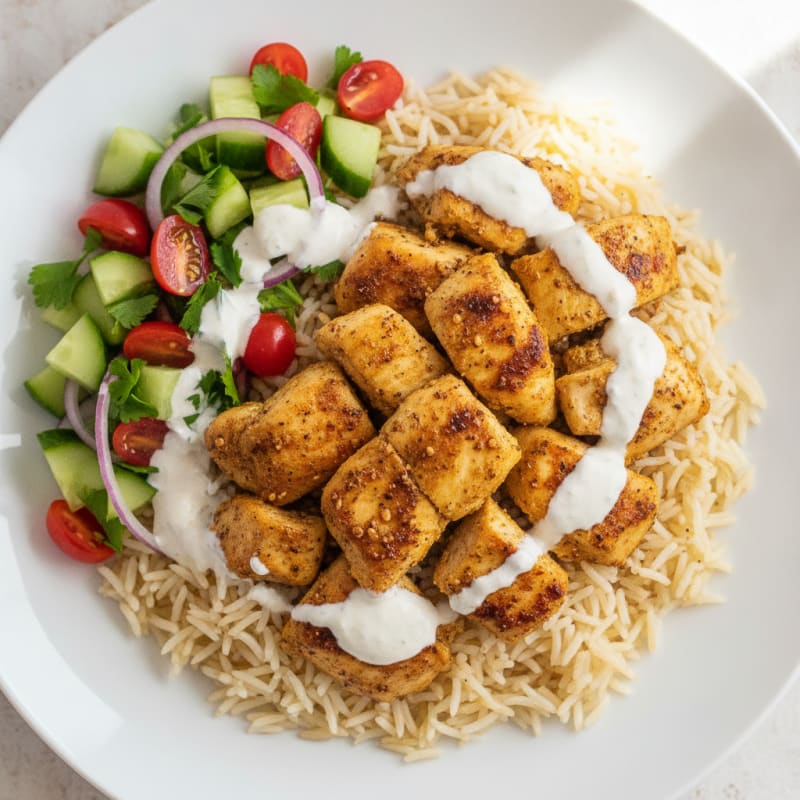 Chicken Shawarma Rice Bowl