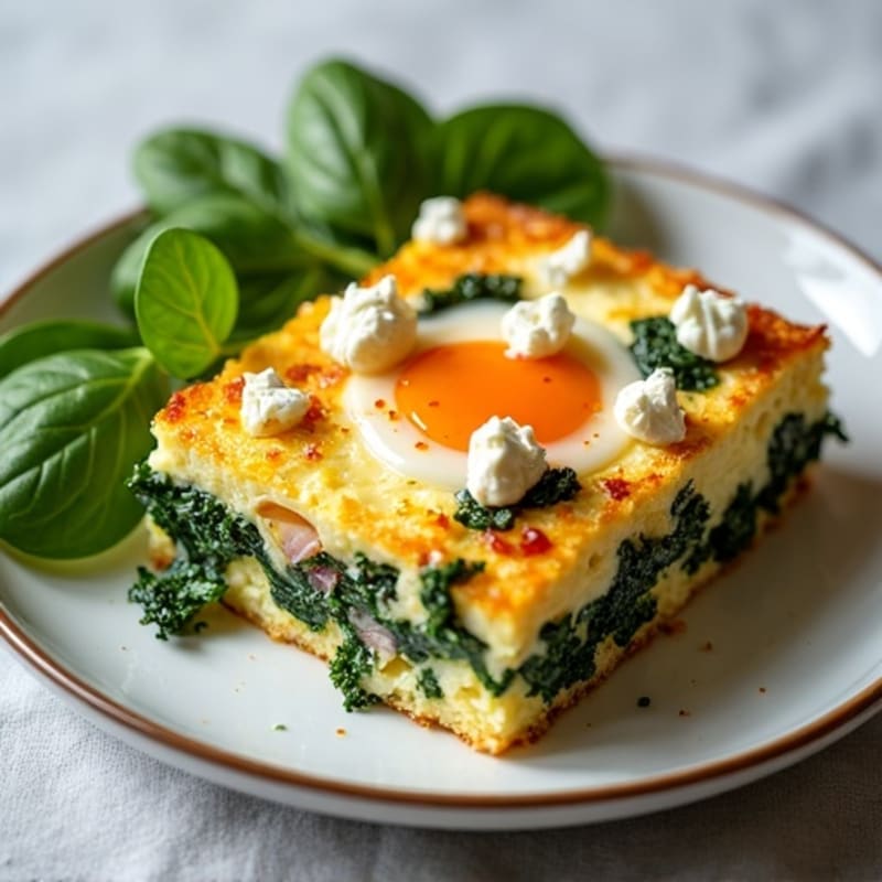 Spinach and Feta Egg Bake
