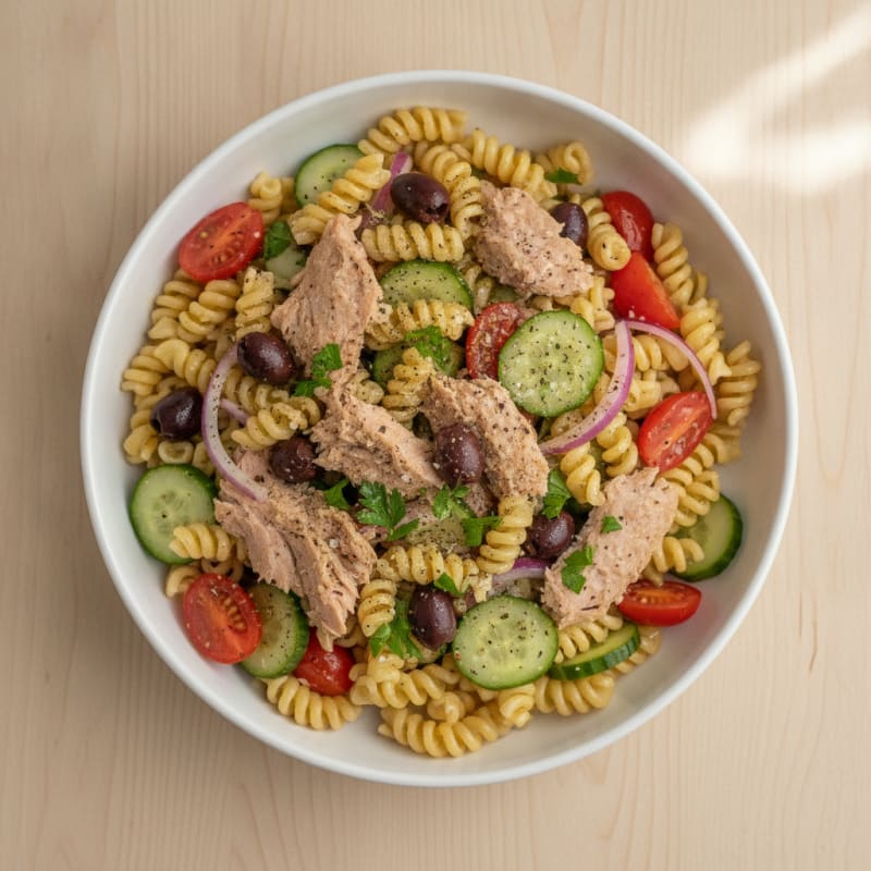 Mediterranean Tuna Pasta Salad