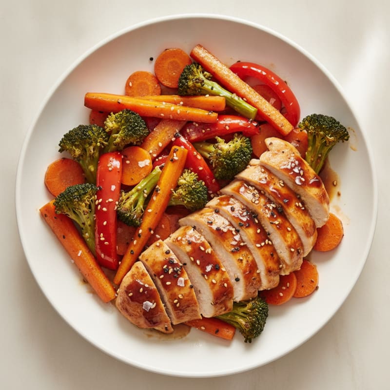 Teriyaki Chicken with Roasted Vegetables