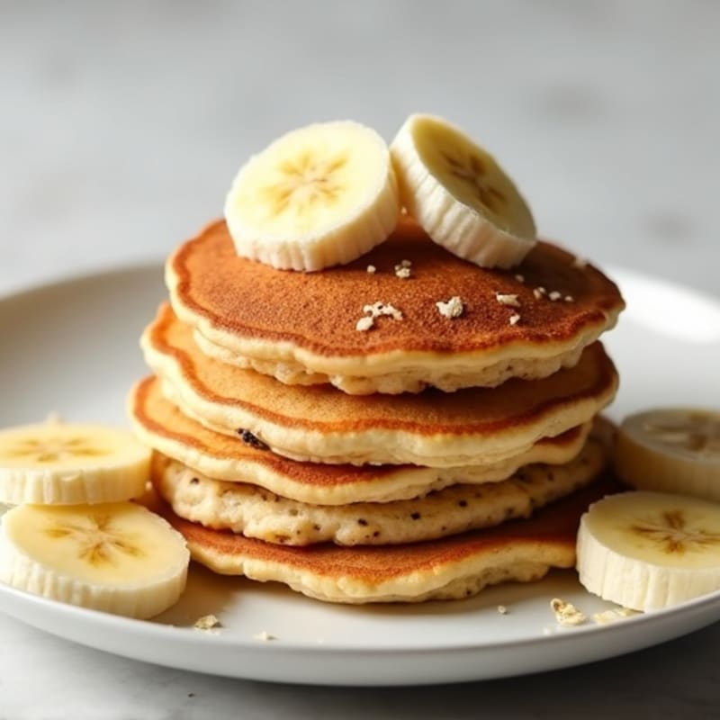 Fluffy Banana Protein Pancakes