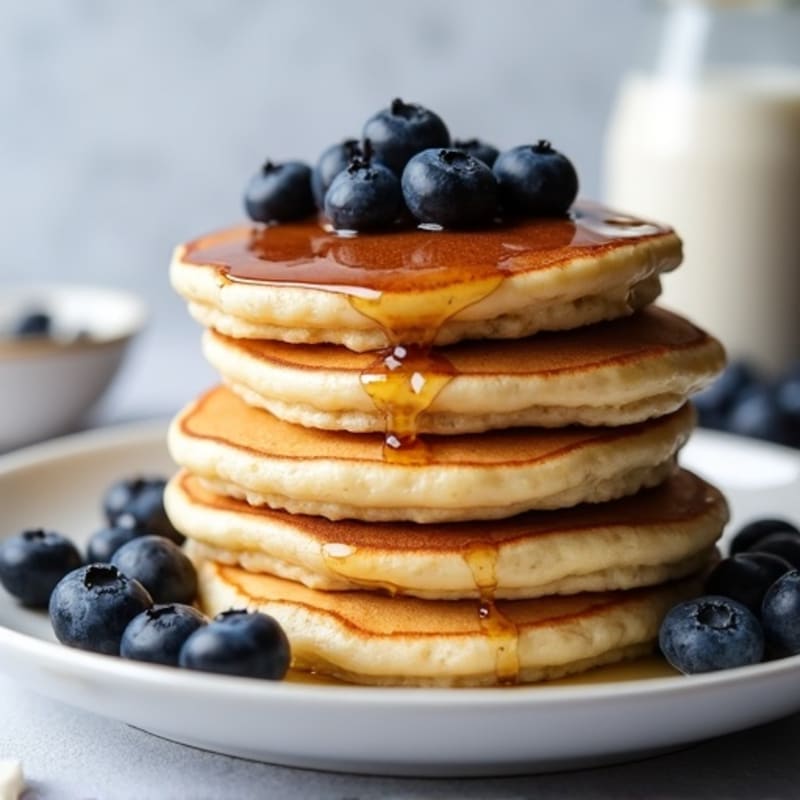 Protein-Packed Fluffy Blueberry Pancakes
