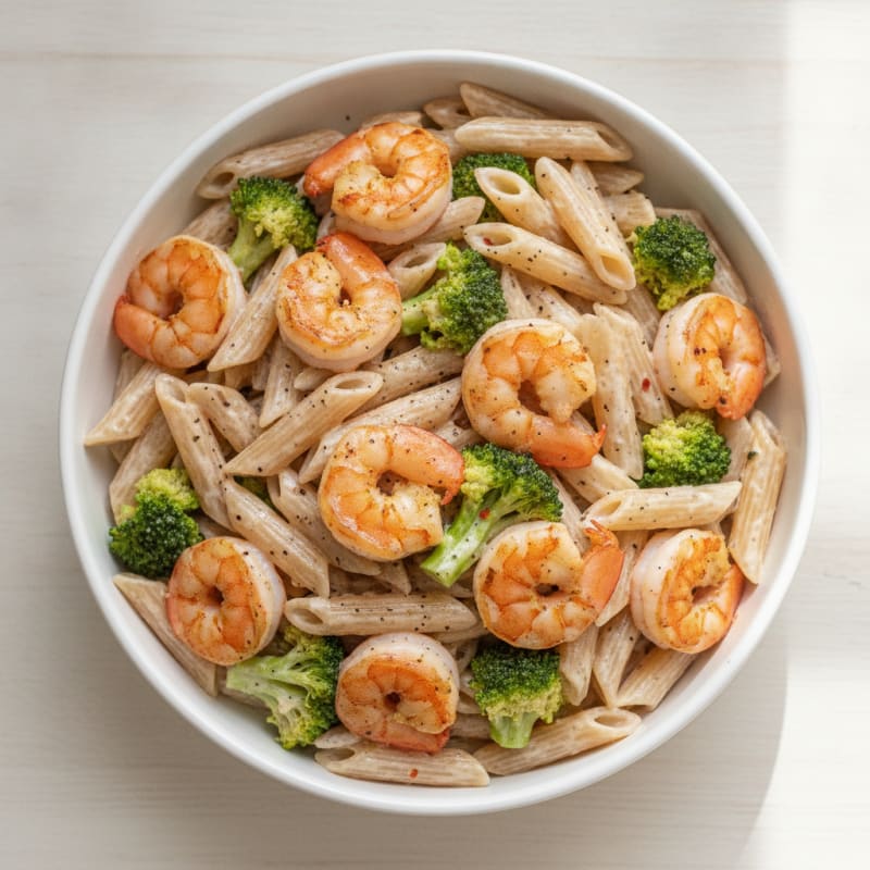 Shrimp Pasta with Coconut Cream Sauce