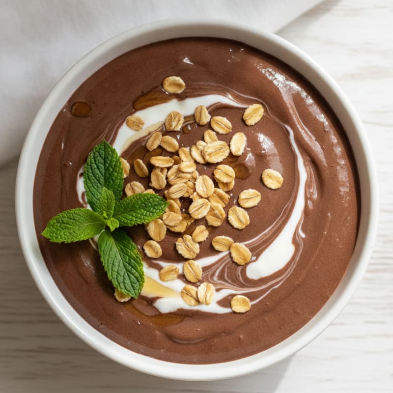 Silky Chocolate Protein Pudding with Greek Yogurt