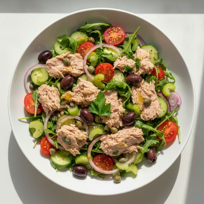 Mediterranean Tuna Salad with Capers