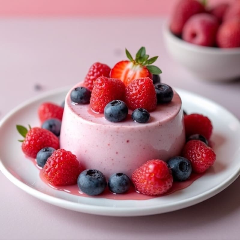 Protein-Packed Vanilla Berry Mousse