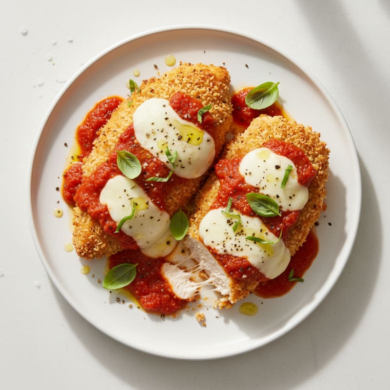 Baked Chicken Parmesan with Marinara