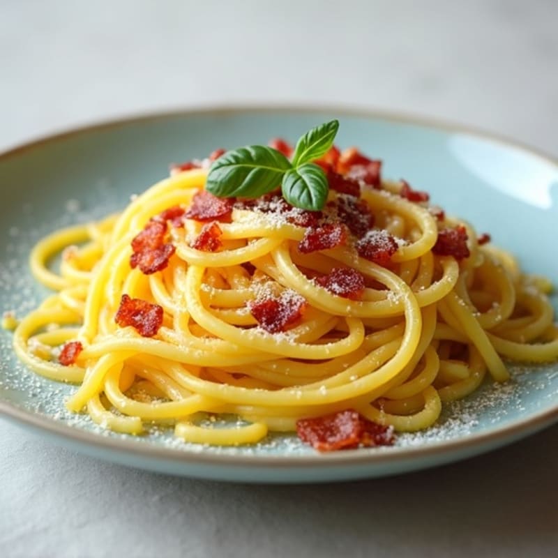 Protein-Packed Turkey Bacon Spaghetti Squash Carbonara