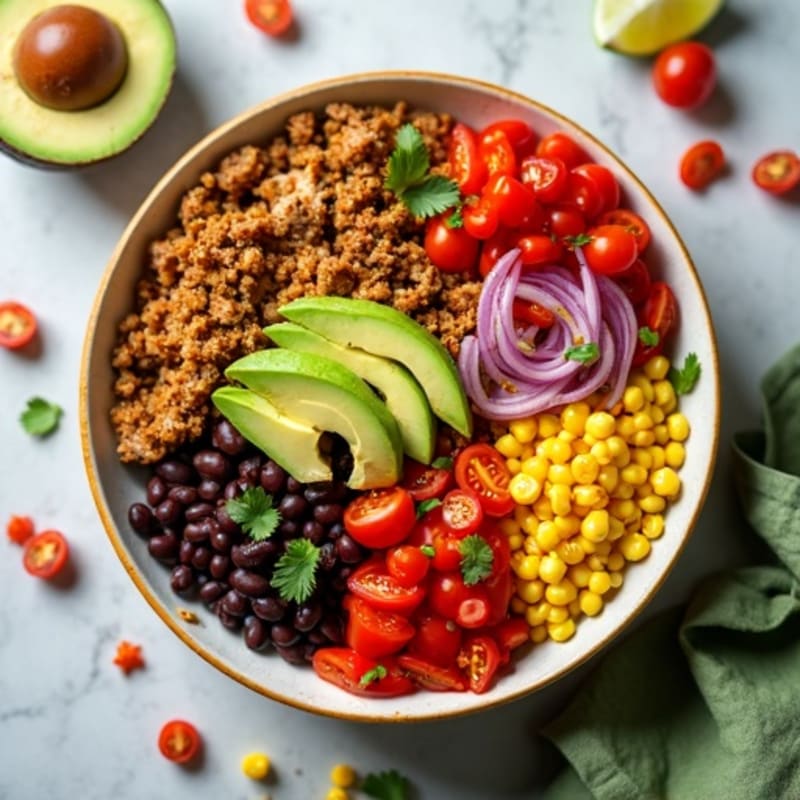 Crispy Sheet Pan Turkey Taco Bowls