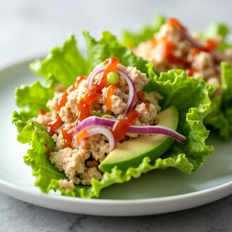 Spicy Sriracha Tuna Lettuce Wrap