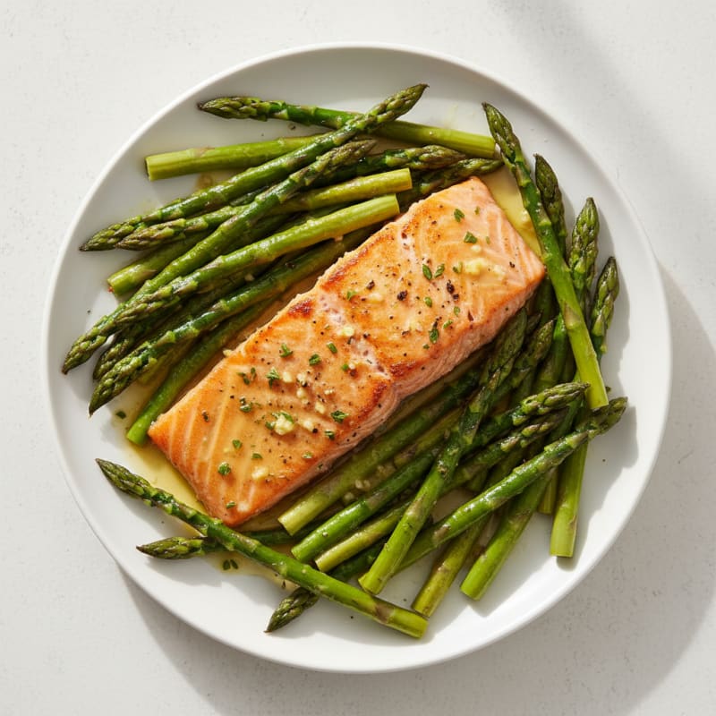 Lemon-Herb Baked Salmon with Asparagus