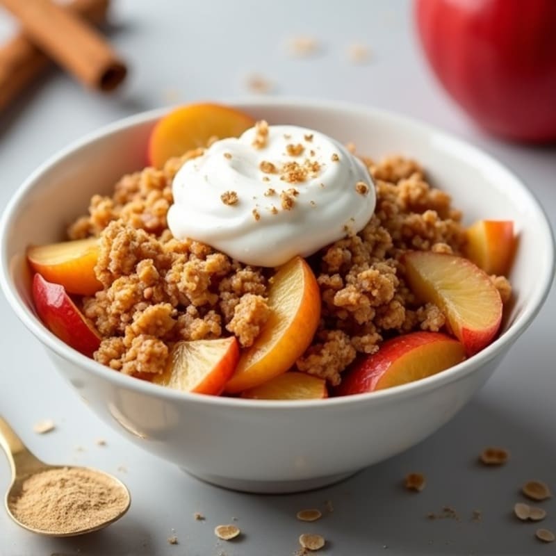 Cinnamon-Spiced Apple Oat Crumble