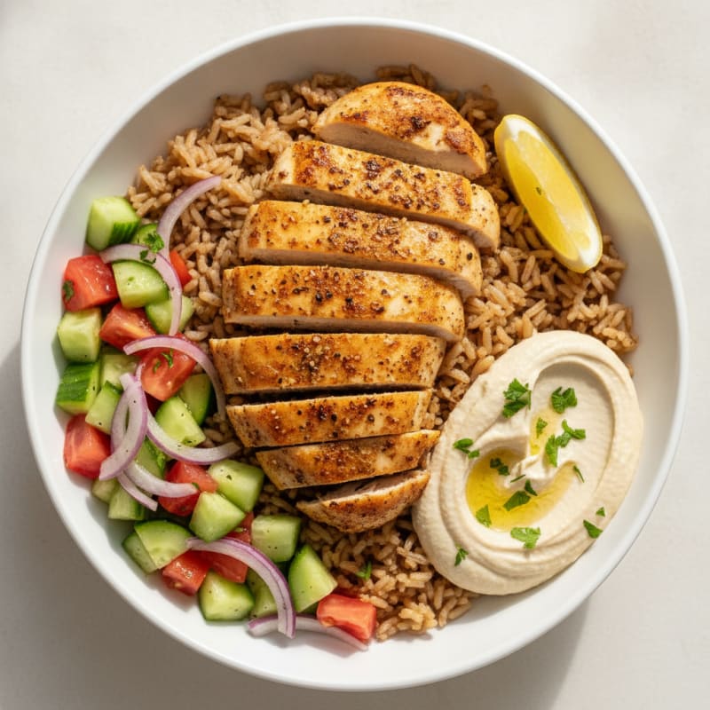 Chicken Shawarma Rice Bowl