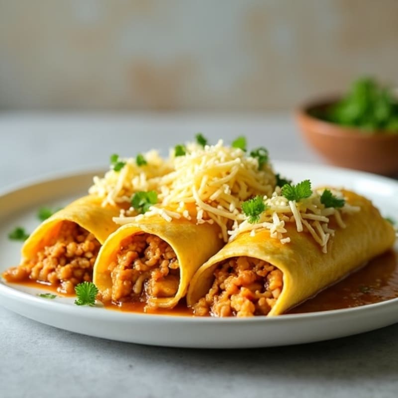 Salsa Verde Shredded Chicken Enchiladas