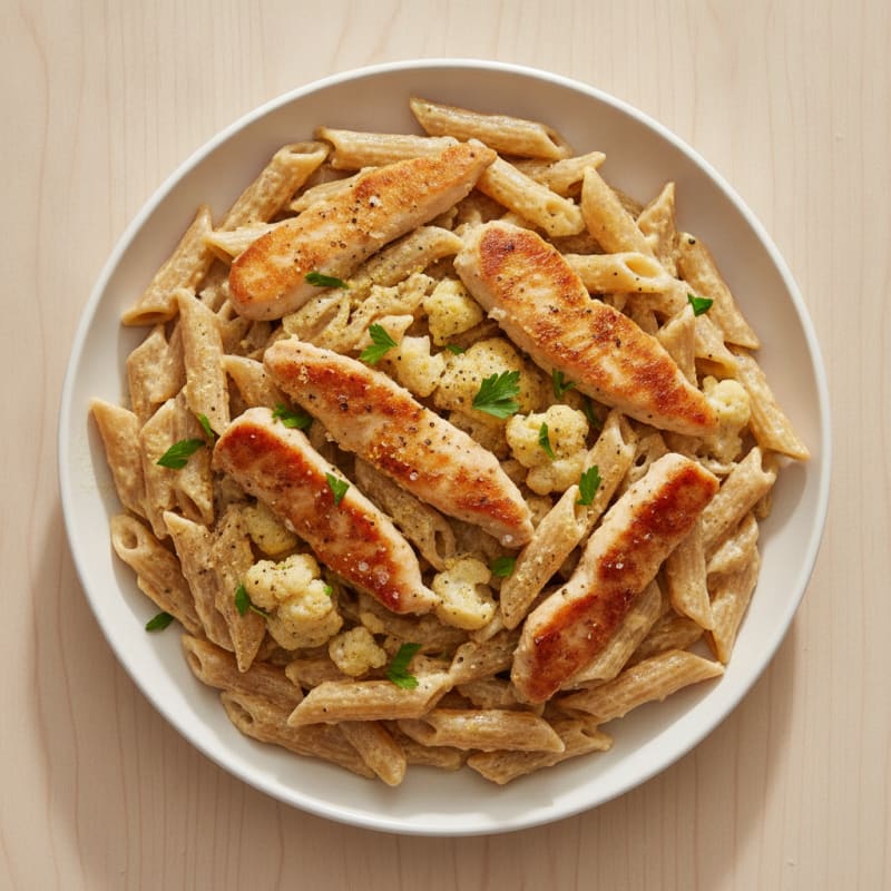 Creamy Chicken Alfredo with Gluten-Free Pasta