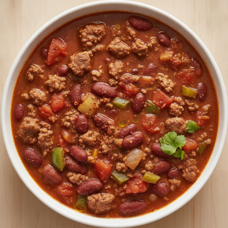 Hearty Slow Cooker Beef Chili
