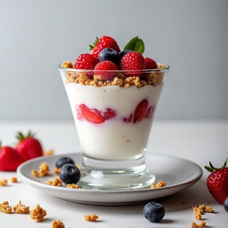 Creamy Greek Yogurt Protein Parfait with Mixed Berries