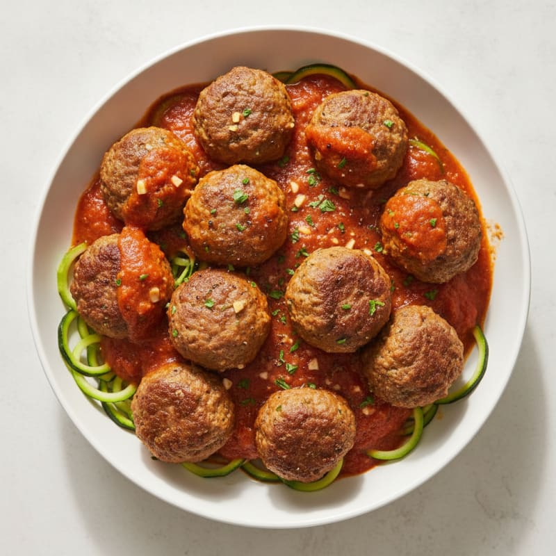 Classic Beef Meatballs in Marinara